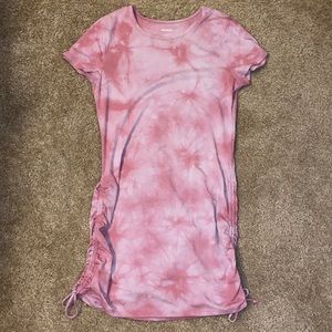Pink tie dye dress